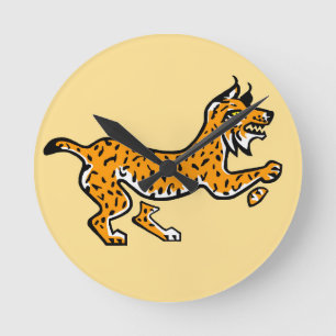 Iberisk lynx - rund klocka