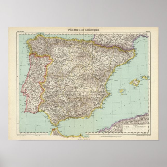 Iberiska Peninsulan Poster (Framsidan)