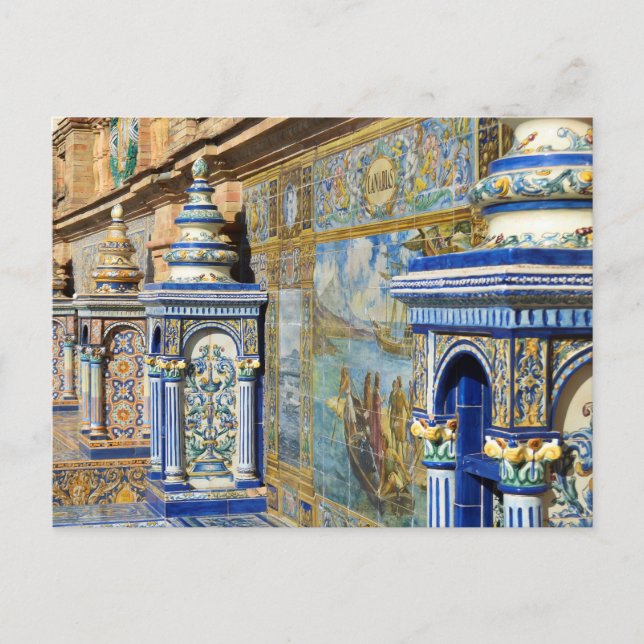 Ibero-American Plaza de España Postcard Vykort (Framsida)