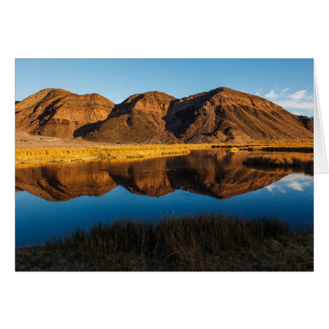 Ibex Backe Reflection Hälsningskort (Framsidan Horizontal)