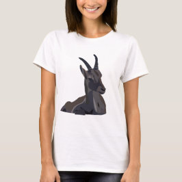 Ibex Goat Animal Art Goat T Shirt
