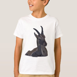 Ibex Goat Animal Art Kids T Shirt