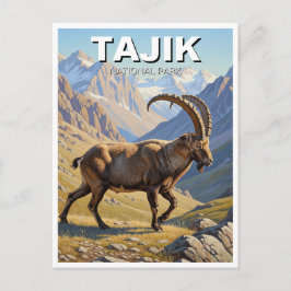 Ibex i Tadzjikistans nationalpark Travel Vykort