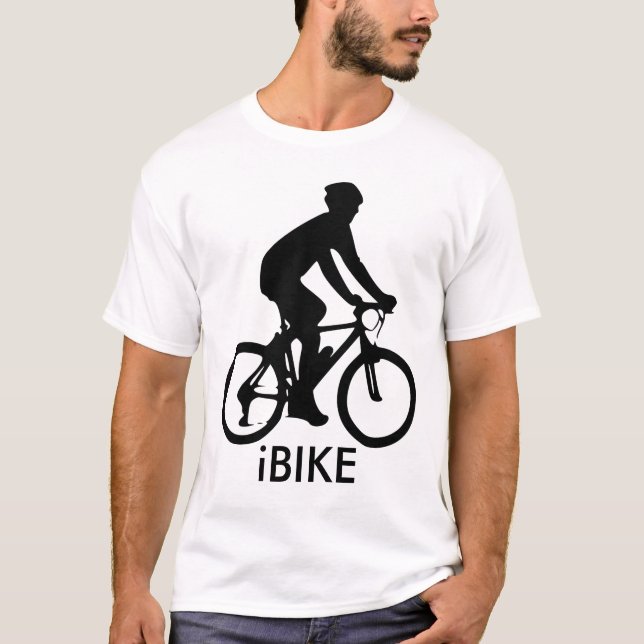 iBIKEvitT-tröja Tee (Framsida)