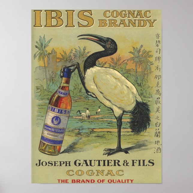 Ibis Cognac - Joseph Gautier & Fils Promo Poster (Framsidan)