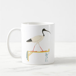 Ibis Illustration & Thoth Hieroglyphic Kaffemugg