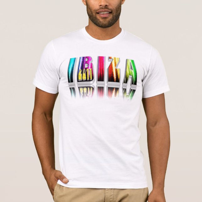 Ibiza 2011 letras tee (Framsida)