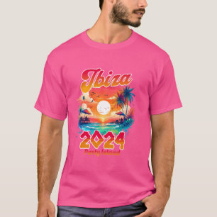 Ibiza 2024 Party Island helgdag clubbing, Retro Su T Shirt
