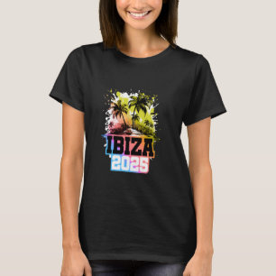 Ibiza 2025 Colorful Team Vacation T Shirt