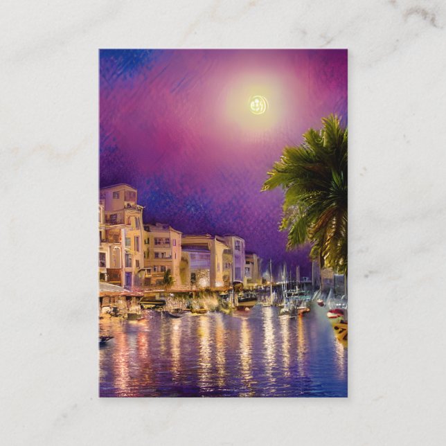 Ibiza är en liten ö i Medelhavet Visitkort (Framsida)