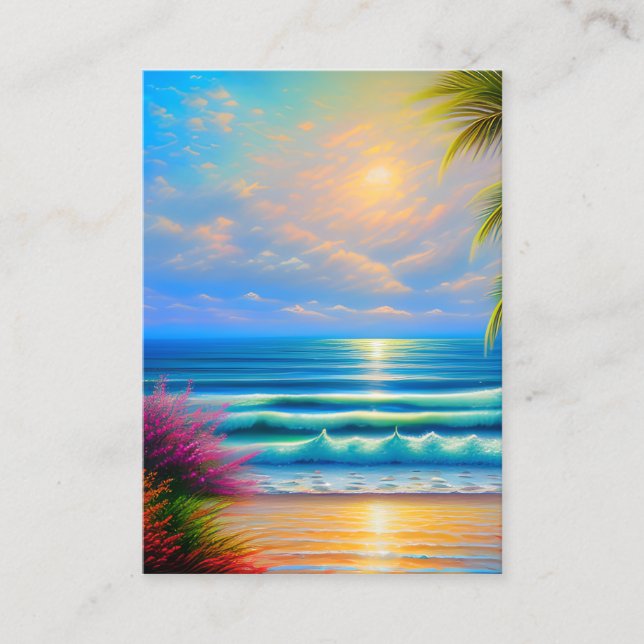 Ibiza är en liten ö i Medelhavet Visitkort (Framsida)