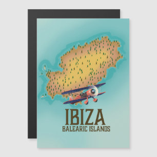Ibiza Balearerna karta poster
