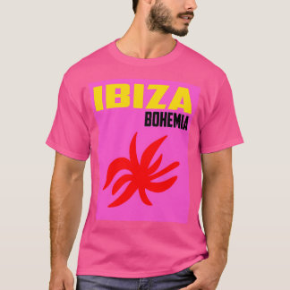 Ibiza Bohemia Travel Skriv ut T Shirt