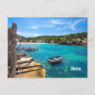 Ibiza Cala Vadella, Spanien Vackra Island, Ocean Vykort
