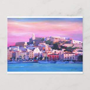 Ibiza Eivissa Gamla staden och Harbor Pearl Vykort
