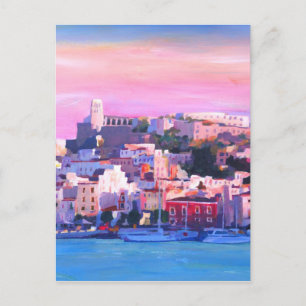 Ibiza Eivissa Gamla staden och Harbor Pearl Vykort