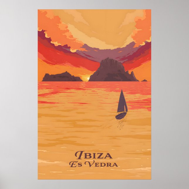 Ibiza Es Vedra Resaffisch Poster (Framsidan)