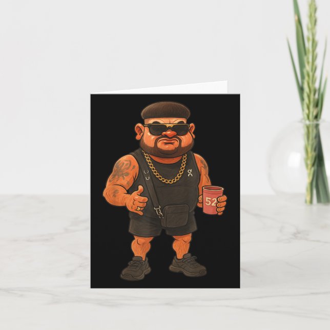 Ibiza Final Chef Meme Funny Helgdag Haircut Jokes Kort (Framsida)