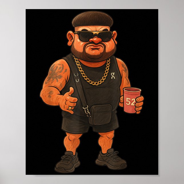 Ibiza Final Chef Meme Funny Helgdag Haircut Jokes Poster (Framsidan)