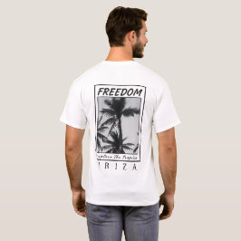 Ibiza Freedom | Premium Estetisk Palm Grafisk T-Sh T Shirt