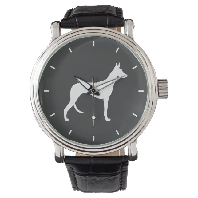 Ibiza hund Siluett Armbandsur (Framsida)