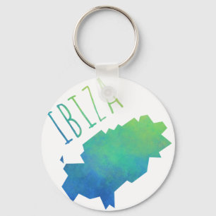 Ibiza karta nyckelring