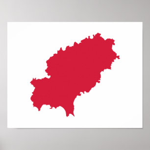 Ibiza karta poster