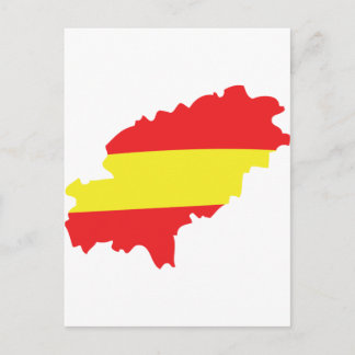Ibiza-konturikonen flagga vykort