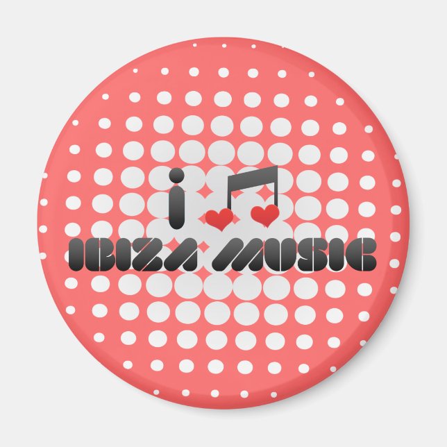 Ibiza Music fläkt Magnet (Framsidan)