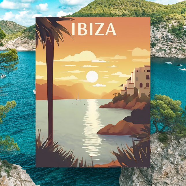 Ibiza Oceanside Travel Vykort (Ibiza Oceanside Travel Postcard)