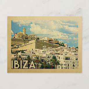 Ibiza Postcard Spanien Vintage resor Vykort