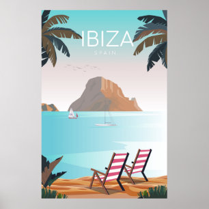 Ibiza-reseaffisch Poster