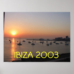 Ibiza solnedgång poster