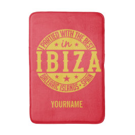 IBIZA Spain anpassningsbar monogram badmat Badrumsmatta
