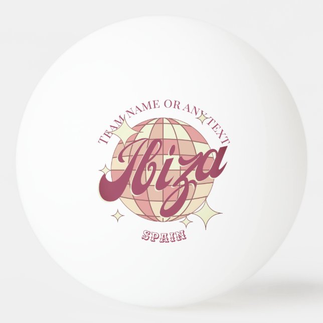 Ibiza Spain City bord tennis Pingisboll (Framsidan)