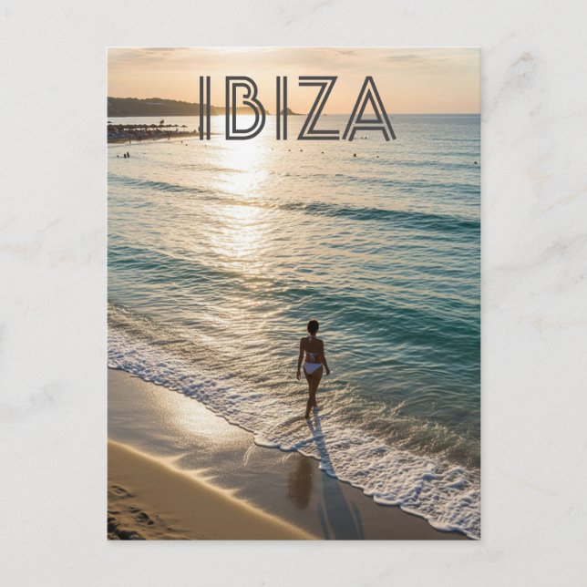Ibiza Spain Travel Vykort (Framsida)
