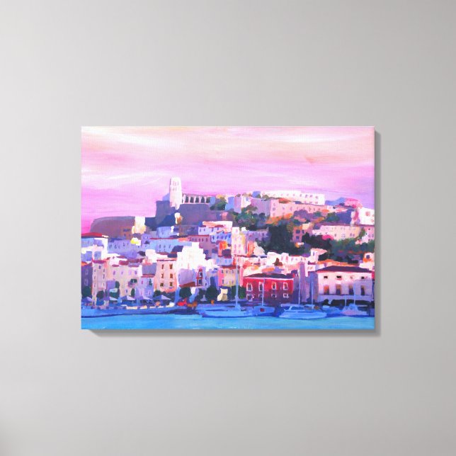 Ibiza Spain vid sunset Canvastryck (Framsida)