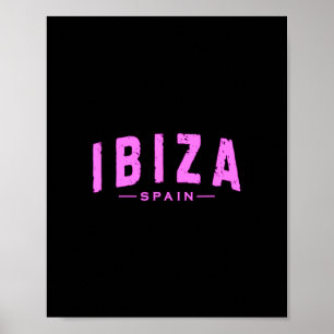 Ibiza Spanien Balearerna Semester Sommar Strand Poster