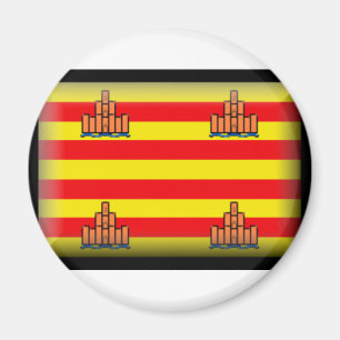 Ibiza Spanien flagga Magnet