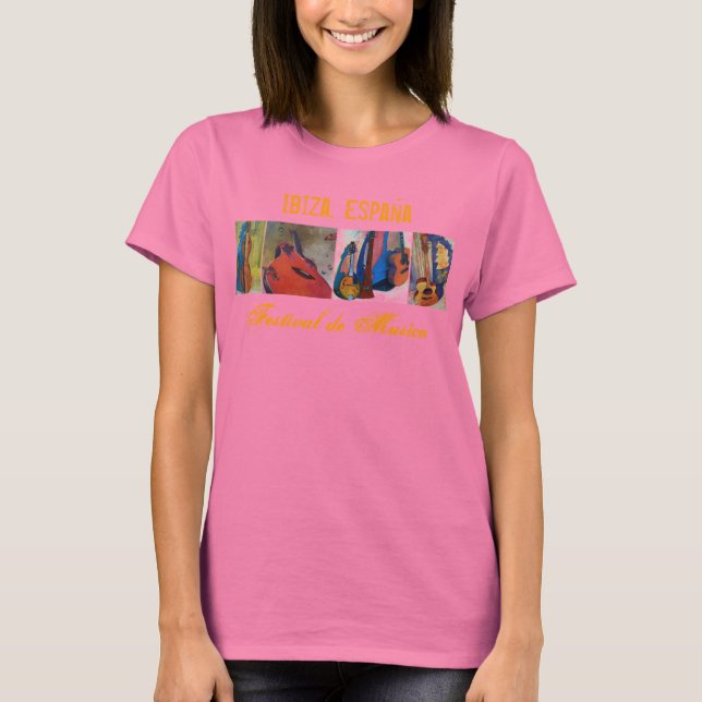 Ibiza Spanien musikfestival - (W) T-shirt (Framsida)