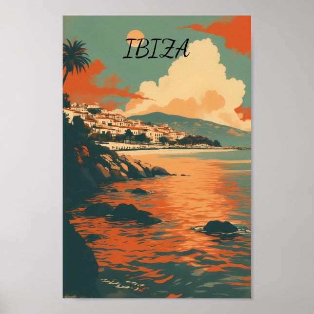 Ibiza Spanien Poster (Framsidan)
