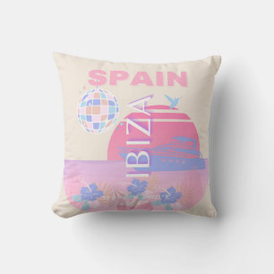 Ibiza, Spanien, Travel Art, Preppy Art, Rosa Kudde