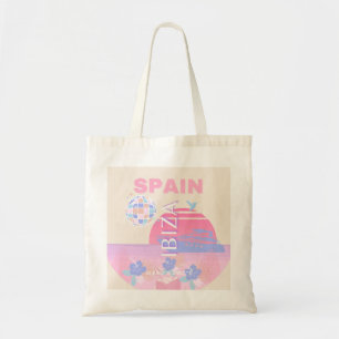 Ibiza, Spanien, Travel Art, Preppy Art, Rosa Tygkasse