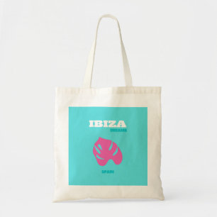 Ibiza, Spanien, Travel Art, Preppy Room Tygkasse