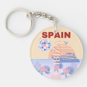 Ibiza, Spanien, Travel Art, Retro Art, Pastel