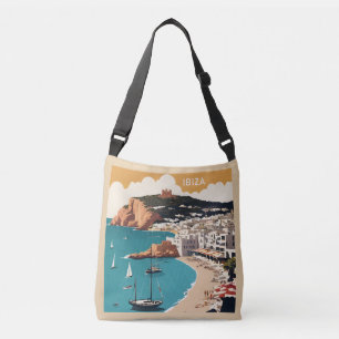 Ibiza, Spanien Travel Poster Axelväska