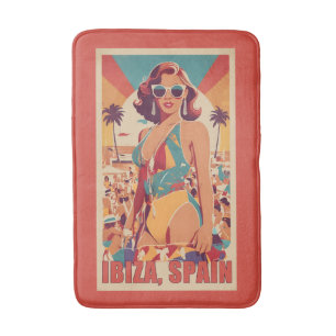 Ibiza, Spanien Travel Poster Badrumsmatta