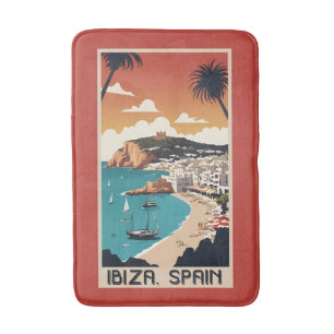 Ibiza, Spanien Travel Poster Badrumsmatta