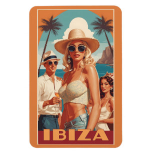 Ibiza, Spanien Travel Poster Magnet