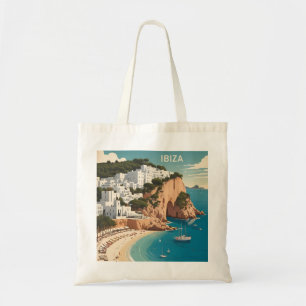 Ibiza, Spanien Travel Poster Tygkasse